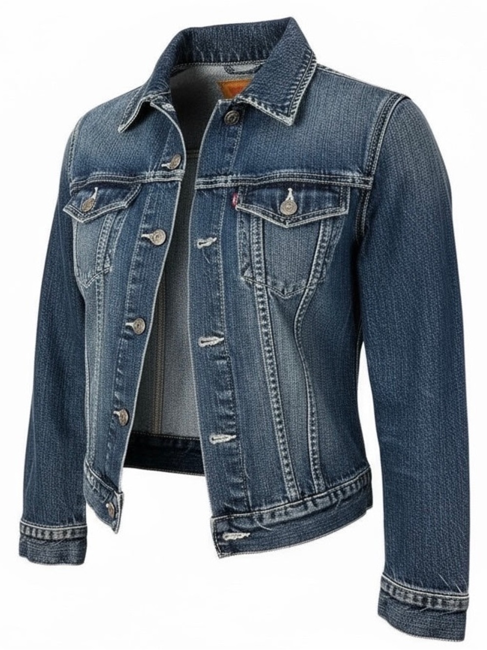 American Eagle Small Jean Jacket Classic Denim Button Up with Pockets